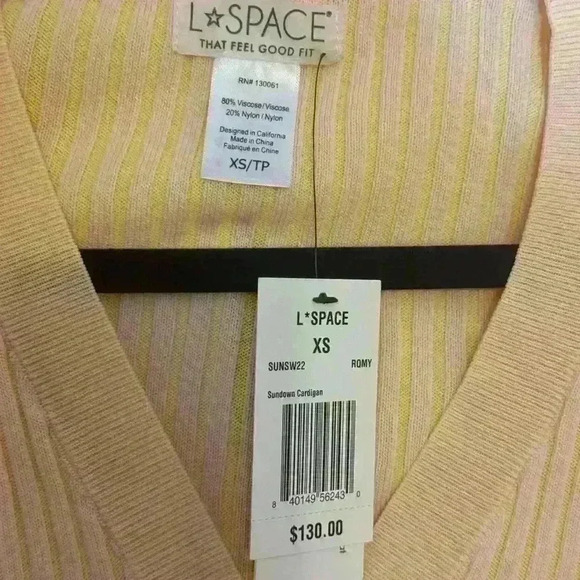L Space Sundown Cardigan Size XS NWT MSRP $130 - Picture 3 of 3